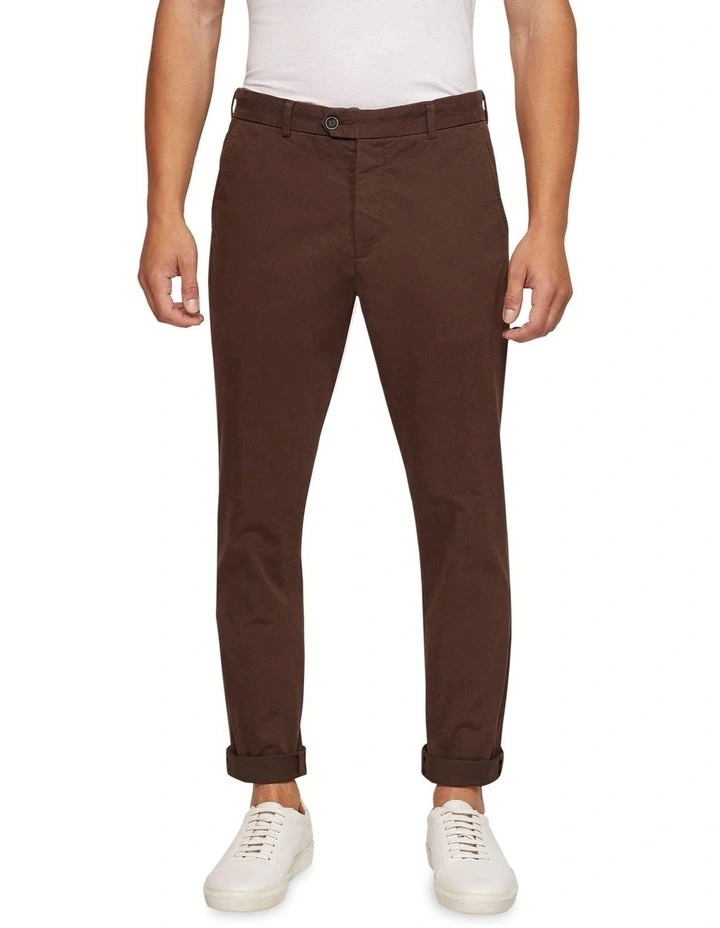 Oxford Luka Stretch Casual Pants In Brown 3 Oxford Luka Stretch Casual Pants In Brown