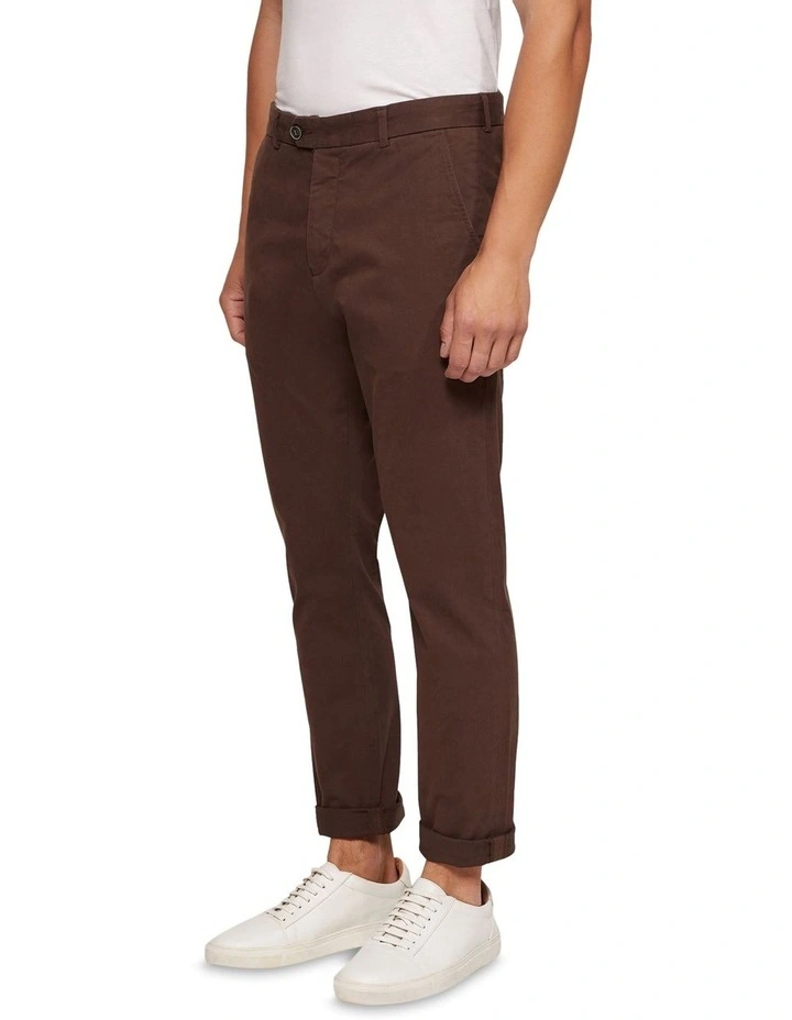 Oxford Luka Stretch Casual Pants In Brown 4 Oxford Luka Stretch Casual Pants In Brown - Image 2