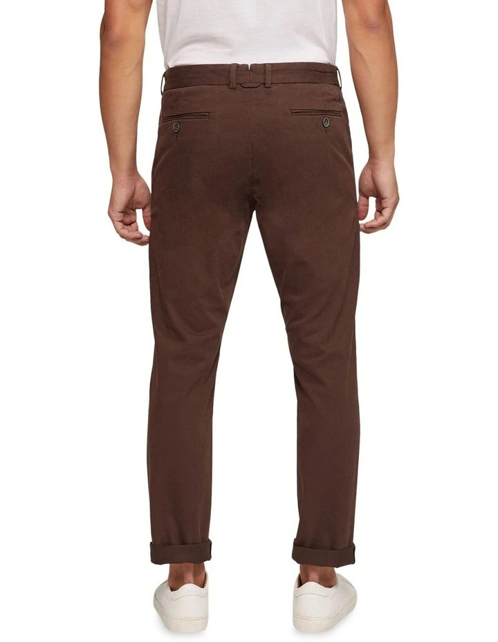 Oxford Luka Stretch Casual Pants In Brown 5 Oxford Luka Stretch Casual Pants In Brown - Image 3