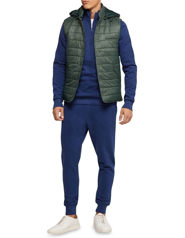 Oxford Wyatt Zip Neck Sweater Shirt In Blue 7 Oxford Wyatt Zip Neck Sweater Shirt In Blue - Image 5