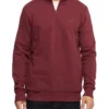 Oxford Wyatt Zip Neck Sweater Shirt In Red -Men's Fashion 986198950 1 1 720x928