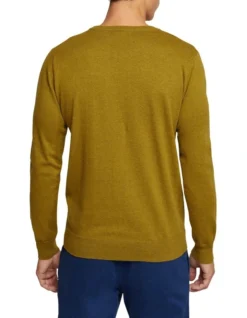 Oxford Crew Neck Cotton Cashmere Pullover In Acid -Men's Fashion 986199670 3 1 720x928