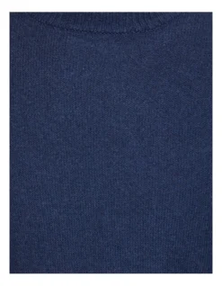 Oxford Leon Crew Neck Wool Rich Pullover In Navy -Men's Fashion 986199760 6 720x928