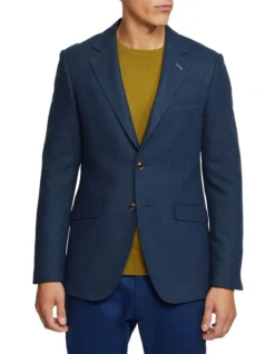 Oxford Blake Wool Rich Blazer In Blue
