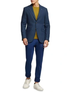 Oxford Blake Wool Rich Blazer In Blue -Men's Fashion 986203000 5 720x928