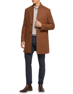 Oxford Austin Wool Rich Coat In Brown -Men's Fashion 986203810 5 720x928