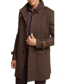Oxford Roger Wool Rich Overcoat In Brown -Men's Fashion 986203990 4 720x928