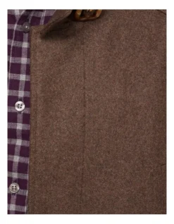 Oxford Roger Wool Rich Overcoat In Brown -Men's Fashion 986203990 6 720x928