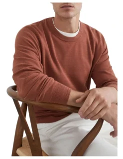 French Connection Lightweight Knit In Brown -Men's Fashion 986416030 986411170 4 720x928