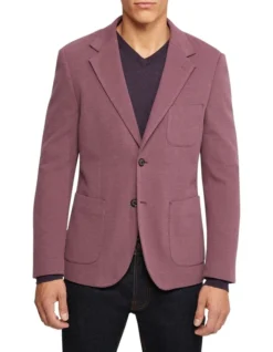 Oxford Frankie Knitted Blazer In Red