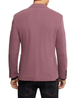 Oxford Frankie Knitted Blazer In Red -Men's Fashion 987064480 3 720x928