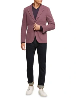 Oxford Frankie Knitted Blazer In Red -Men's Fashion 987064480 5 720x928