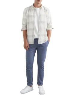 French Connection Salt Check Classic Fit Shirt In Cream -Men's Fashion 989920810 2 720x928