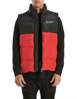 Frequency Puffer Vest In Black