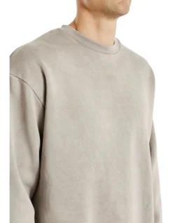 Relaxed Fit Sweatshirt In Grey -Men's Fashion 991045630 6 720x928