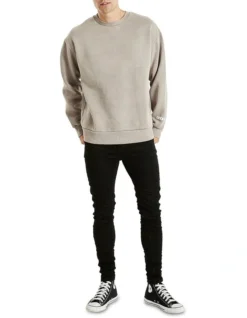 Relaxed Fit Sweatshirt In Grey -Men's Fashion 991045630 7 720x928