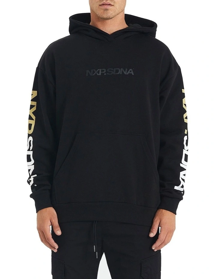 Collingwood Relaxed Fit Hoodie In Black 4 Collingwood Relaxed Fit Hoodie In Black - Image 2