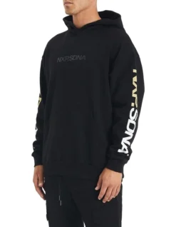 Collingwood Relaxed Fit Hoodie In Black 7 Collingwood Relaxed Fit Hoodie In Black -Men's Fashion 991045810 3 720x928
