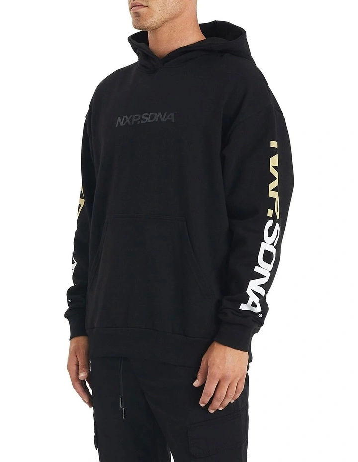 Collingwood Relaxed Fit Hoodie In Black 5 Collingwood Relaxed Fit Hoodie In Black - Image 3