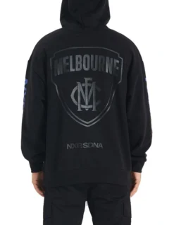 Melbourne Relaxed Fit Hoodie In Black