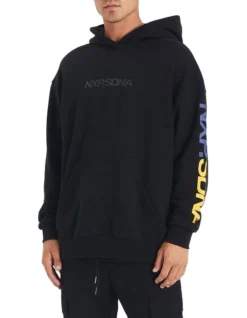 West Coast Relaxed Fit Hoodie In Black -Men's Fashion 991046260 4 720x928