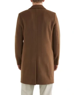 French Connection Classic Wool Coat In Brown -Men's Fashion 991618480 991607680 3 720x928