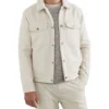 French Connection Twill Sherpa Jacket In Cream -Men's Fashion 991619560 991608760 1 720x928