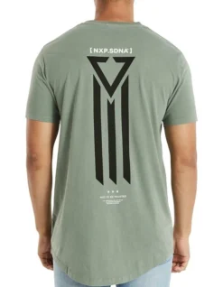 Vapor Cape Back Tee In Khaki