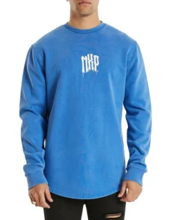 Brooklyn Dual Curved Sweater In Blue 8 Brooklyn Dual Curved Sweater In Blue -Men's Fashion 992425780 3 720x928