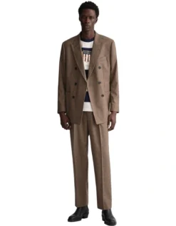 Gant Bar Stripe Archive Shield T-Shirt In Beige/Navy -Men's Fashion 992476810 4 720x928