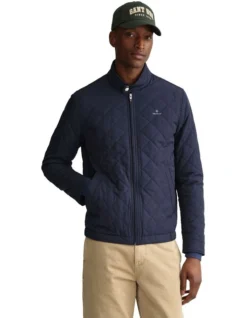 Gant Quilted Windcheater In Navy