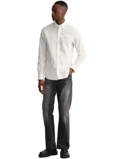 Gant The Broadcloth Slim Button Down In White -Men's Fashion 992478970 4 720x928