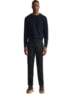 Gant Hallden Twill Chinos In Black -Men's Fashion 992479870 3 720x928