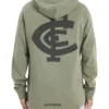 Carlton Curved Hem Hooded Sweatshirt In Khaki -Men's Fashion 992669230 1 720x928