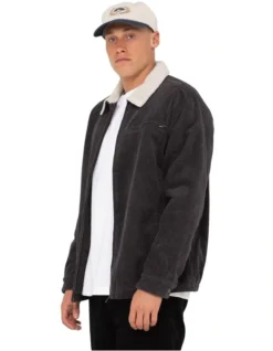 Rusty Coup Cord Jacket In Black -Men's Fashion 993703600 3 720x928