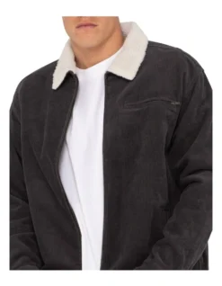 Rusty Coup Cord Jacket In Black -Men's Fashion 993703600 6 720x928