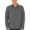 Rusty Overtone Long Sleeve Linen Shirt In Grey -Men's Fashion 993705220 1 720x928